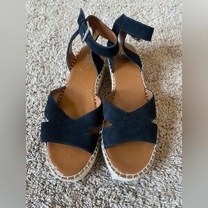 Franco Sarto Black Espadrille Sandals
